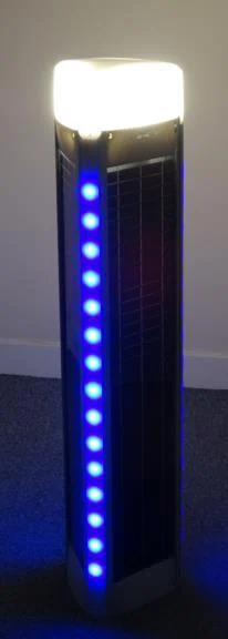 Bollard Solar blue
