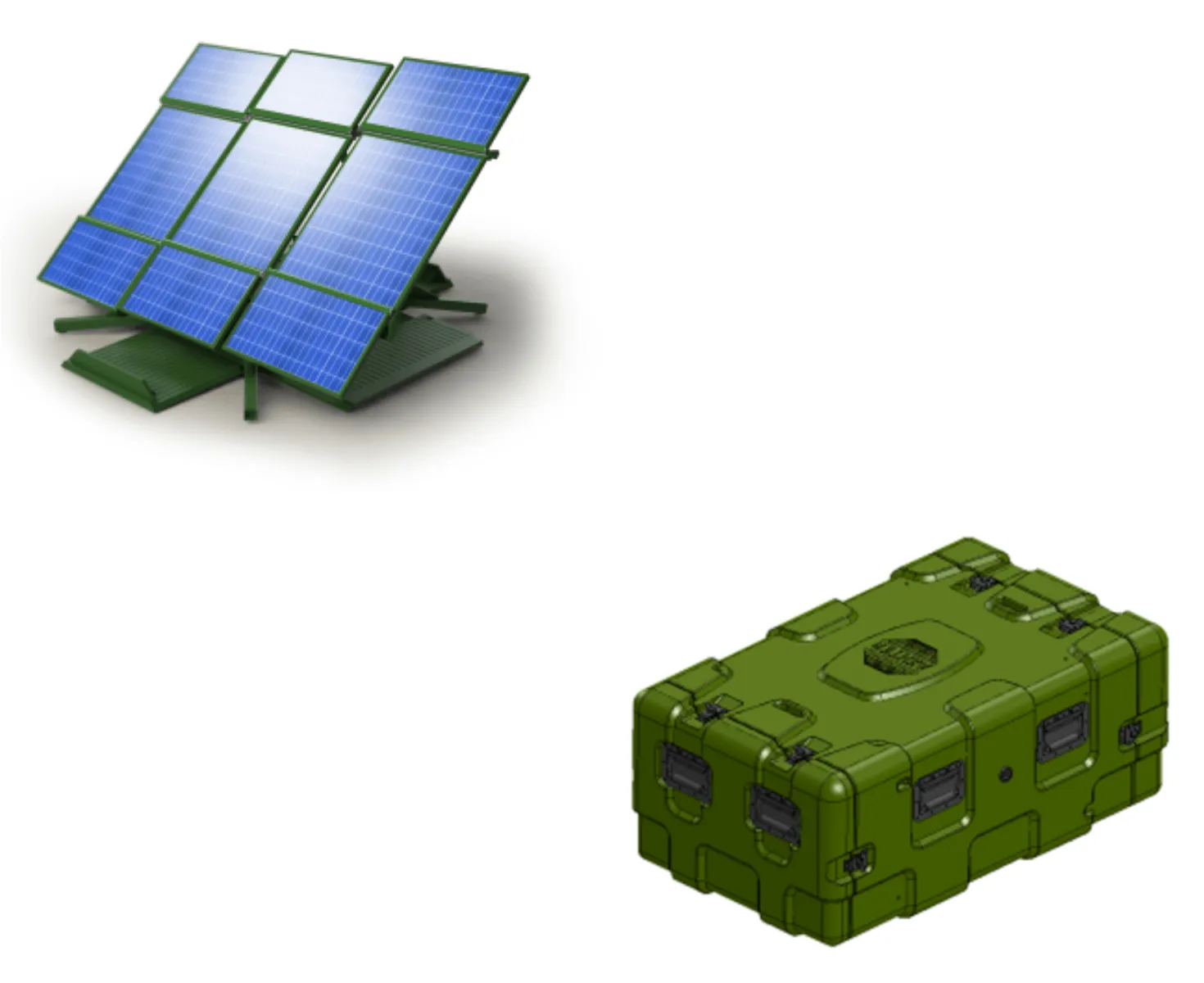 solar panel and rugged box Silicon CPV solar panel and rugged box